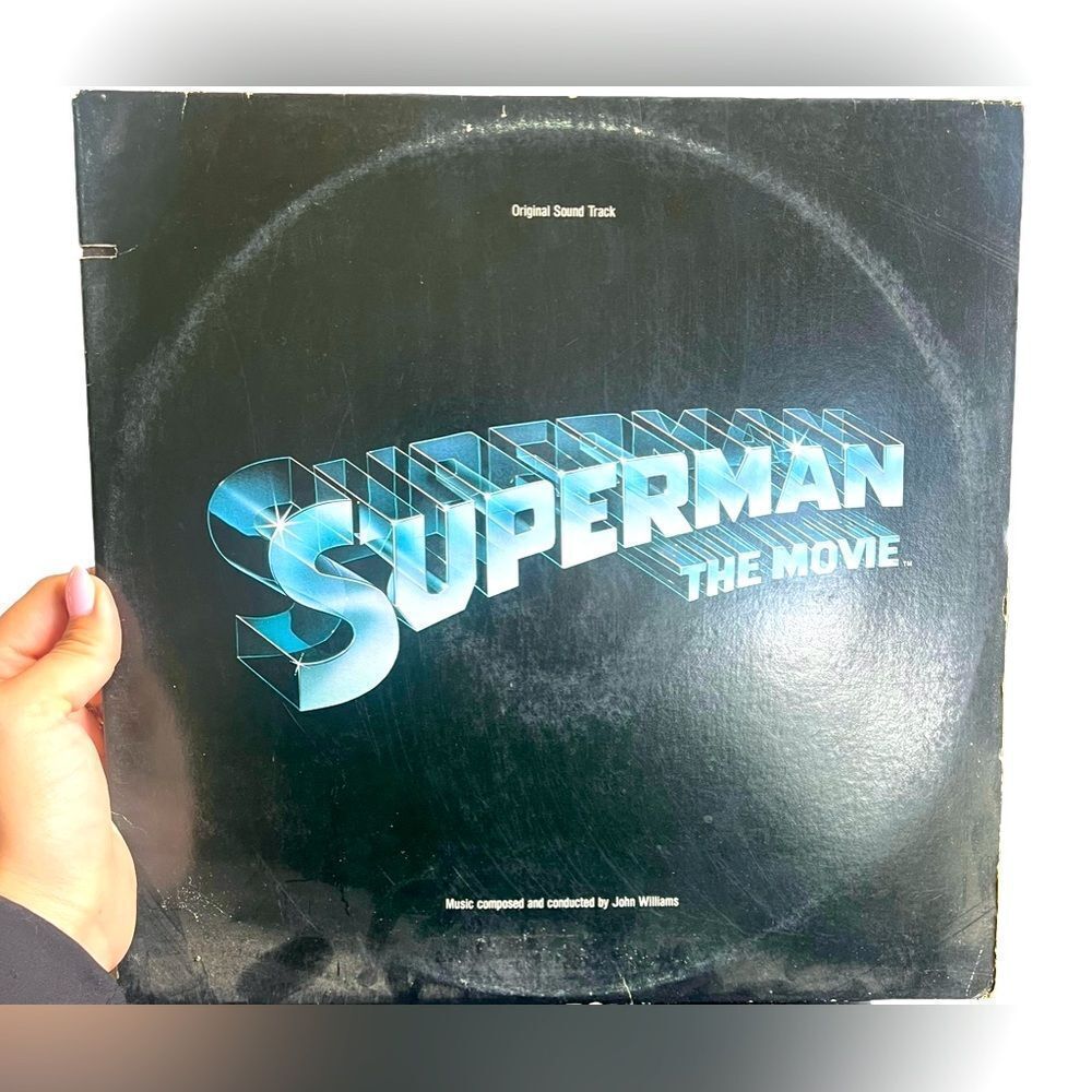 VINTAGE SUPERMAN: THE MOVIE ORIGINAL SOUNDTRACK VINYL RECORD JOHN WILLIAMS 1978